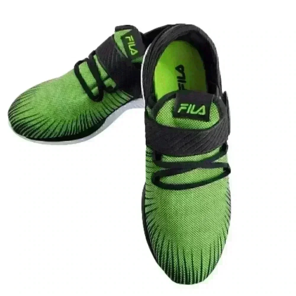 Fila Boys Fondato 3 Strap Sneakers Sz 7 Green Runn - Picture 8 of 10